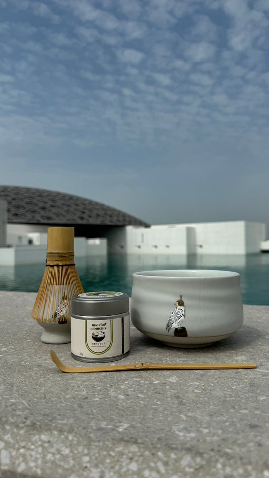 Pre-order Hand-painted Falcon Set & matcha (zip lock)