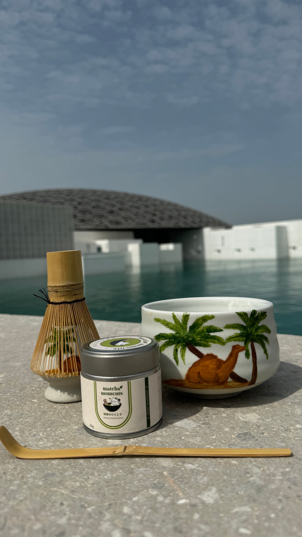 Pre-Order Hand-painted Camel Set & matcha (zip lock)