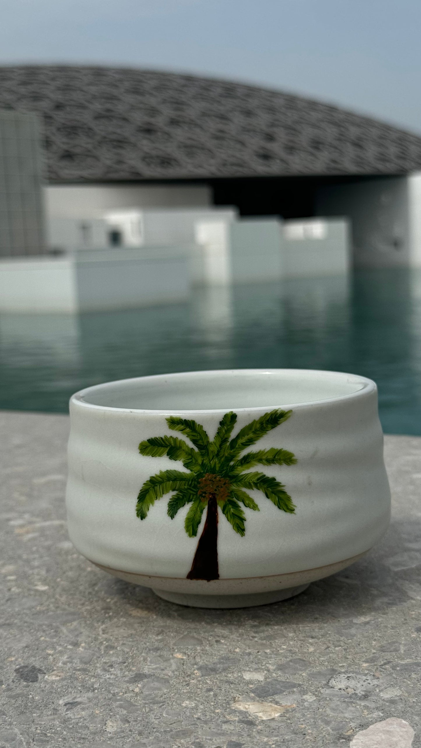 Pre-Order Hand-painted Palm Tree Set & matcha (zip lock)
