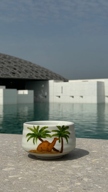 Pre-Order Hand-painted Camel Set & matcha (zip lock)